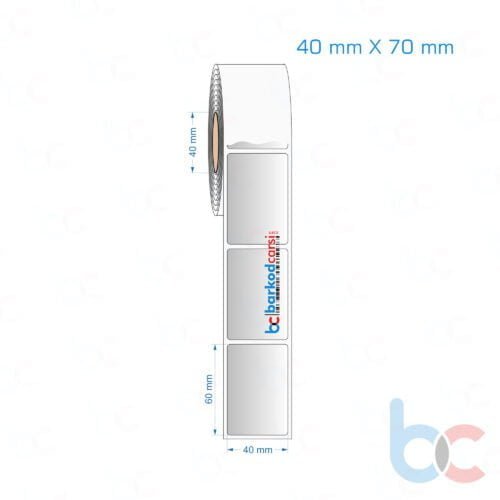 40x70 mm Silvermat Etiket (Fiyatı)
