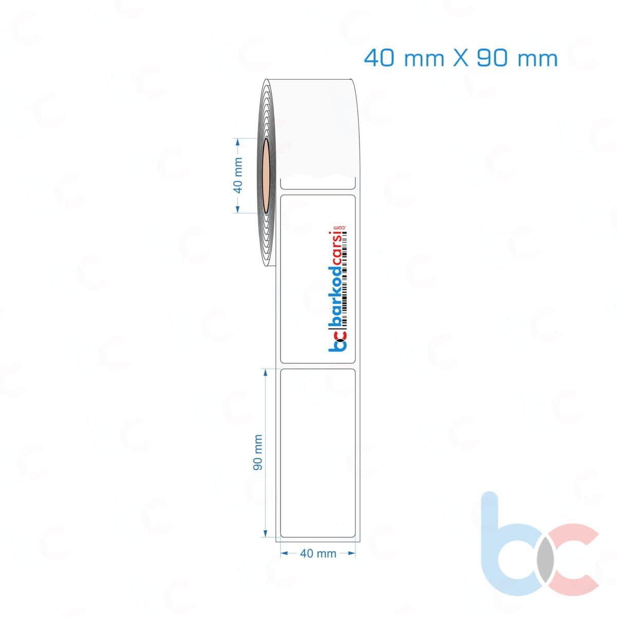 40X90 Mm Hazır Rulo Pp Opak, Mat, Fastyre Etiketler 40X90 Mm Opak / Mat Pp, Fastyre Etiket (Fiyatları)