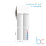 40x90 mm 2'li Yanyana Silvermat Etiket (Fiyatı)