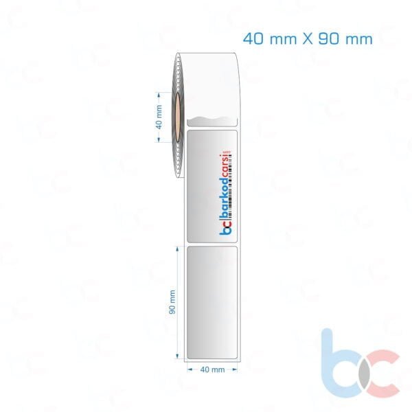 40x90 mm Silvermat Etiket (Fiyatı)
