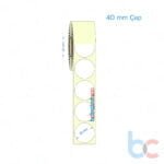 40 mm Çap Etiket (Kuşe, Vellum, Eko / Lamine Termal) Fiyatları