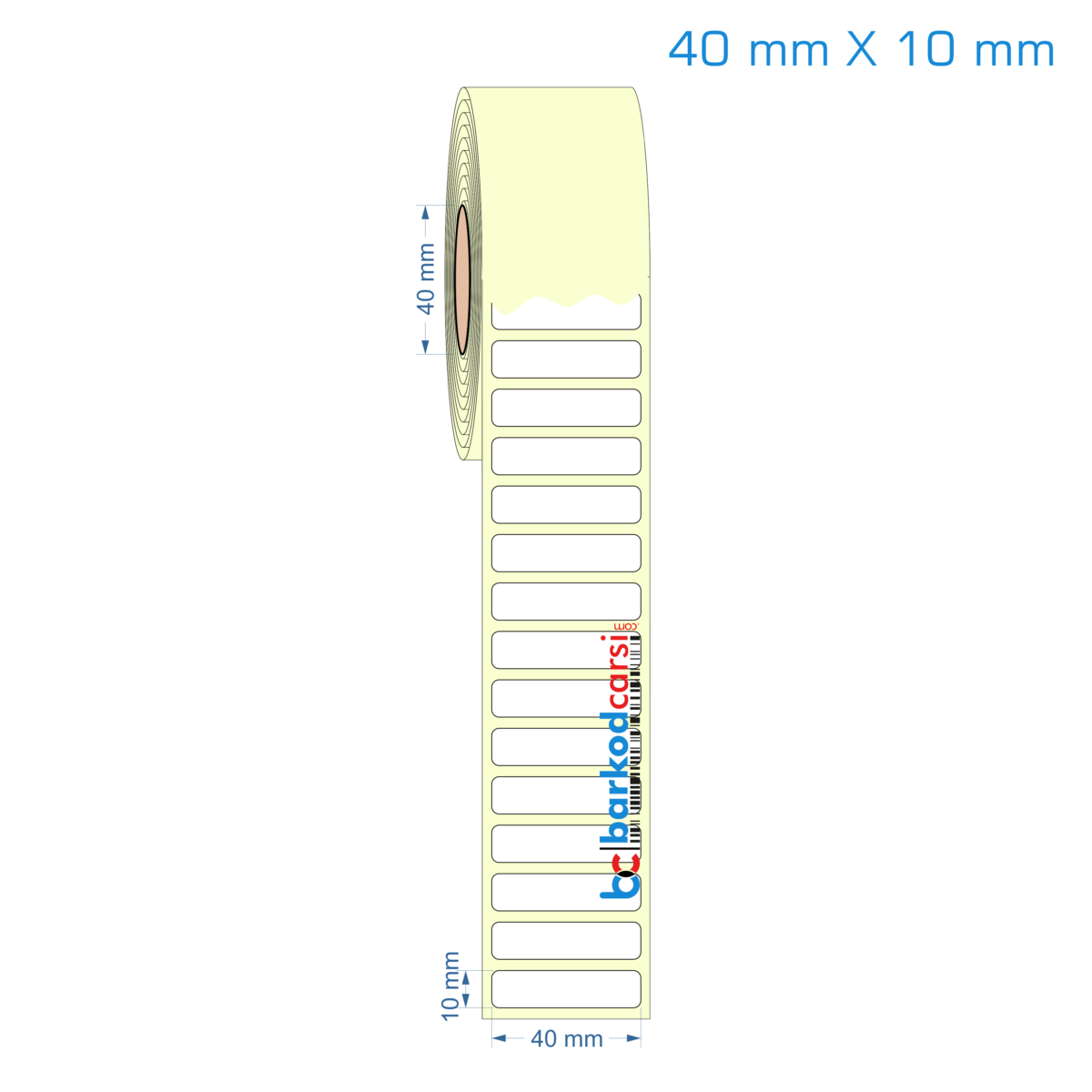 40X10 Mm Etiket (Kuşe, Vellum, Eko / Lamine Termal) Fiyatları
