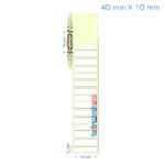 40x10 mm Etiket (Kuşe, Vellum, Eko / Lamine Termal) Fiyatları
