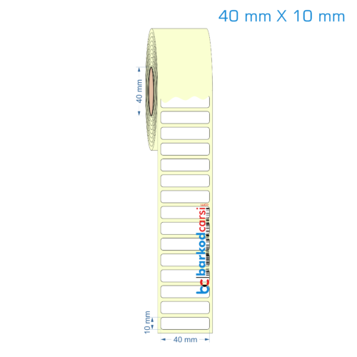 40x10 mm Etiket (Kuşe, Vellum, Eko / Lamine Termal) Fiyatları