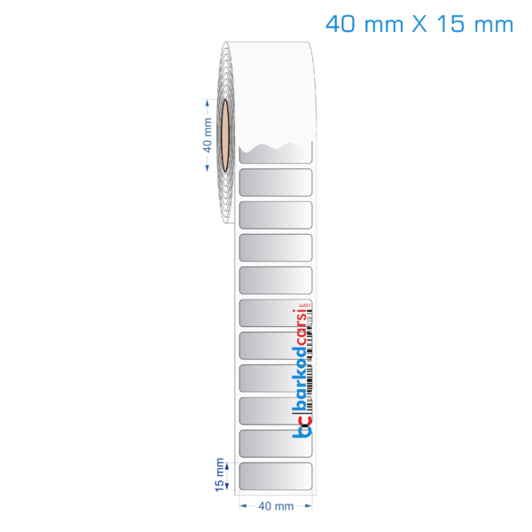 40x15 mm Silvermat Etiket (Fiyatı)
