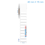 40x15 mm Opak / Mat PP, Fastyre Etiket (Fiyatları)
