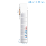 40x20 mm Silvermat Etiket (Fiyatı)