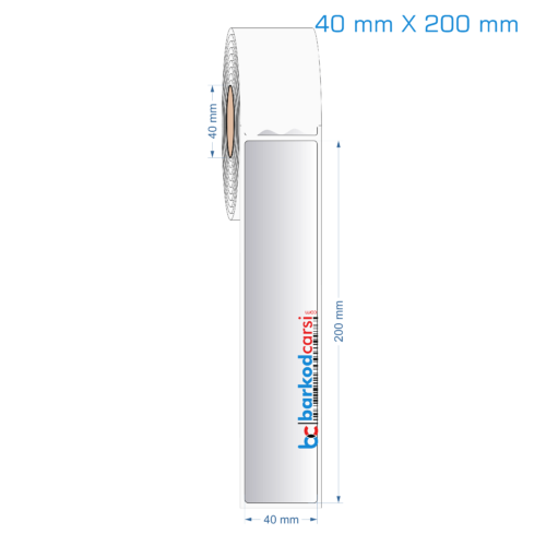 40x200 mm Silvermat Etiket (Fiyatı)