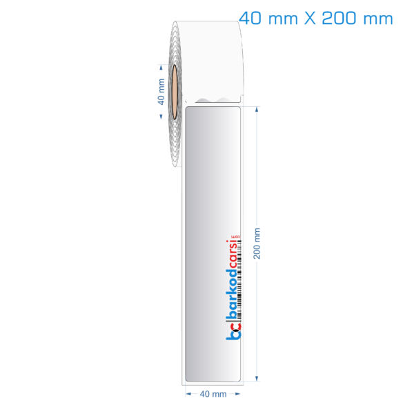 40x200 mm Silvermat Etiket (Fiyatı)