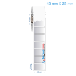 40x25 mm Silvermat Etiket (Fiyatı)