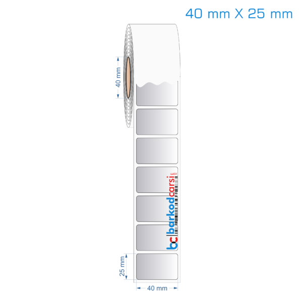 40x25 mm Silvermat Etiket (Fiyatı)