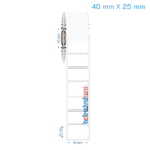 40x25 mm Opak / Mat PP, Fastyre Etiket (Fiyatları)