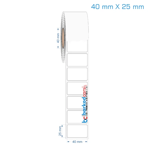40x25 mm Opak / Mat PP, Fastyre Etiket (Fiyatları)