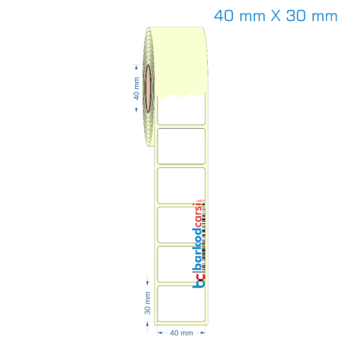 40x30 mm Etiket (Kuşe, Vellum, Eko / Lamine Termal) Fiyatları
