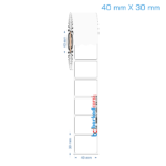 40x30 mm Opak / Mat PP, Fastyre Etiket (Fiyatları)