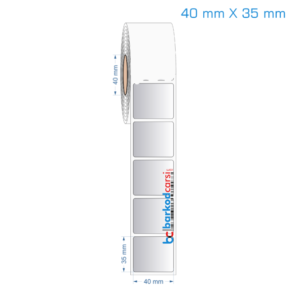 40x35 mm Silvermat Etiket (Fiyatı)