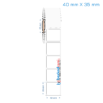 40x35 mm Opak / Mat PP, Fastyre Etiket (Fiyatları)
