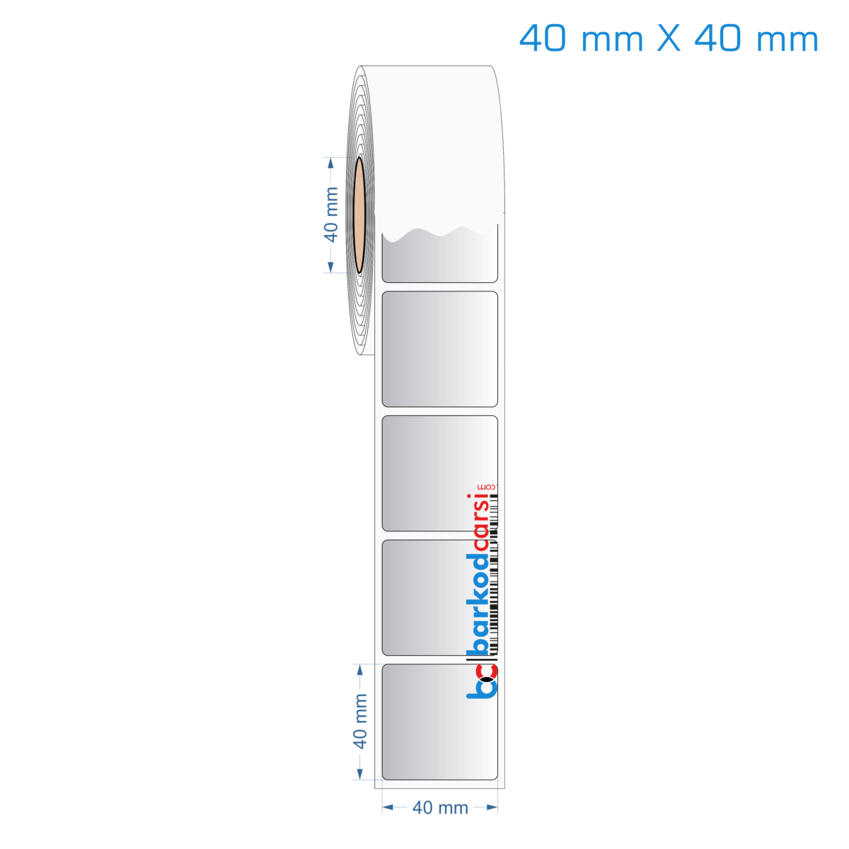 40X40 Mm Silvermat Etiket (Fiyatı)