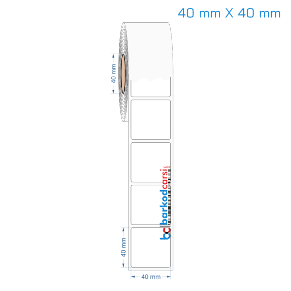 40x40 mm Opak / Mat PP, Fastyre Etiket (Fiyatları)