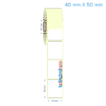 40x50 mm Etiket (Kuşe, Vellum, Eko / Lamine Termal) Fiyatları