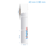 40x80 mm Silvermat Etiket (Fiyatı)