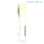 40x80 mm Etiket (Kuşe, Vellum, Eko / Lamine Termal) Fiyatları
