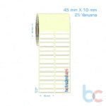 45x10 mm 2'li Yanyana Etiket (Kuşe, Vellum, Eko / Lamine Termal) Fiyatları