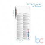 45x10 mm 2'li Yanyana Silvermat Etiket (Fiyatı)