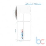 45x130 mm 2'li Yanyana Opak / Mat PP, Fastyre Etiket (Fiyatları)