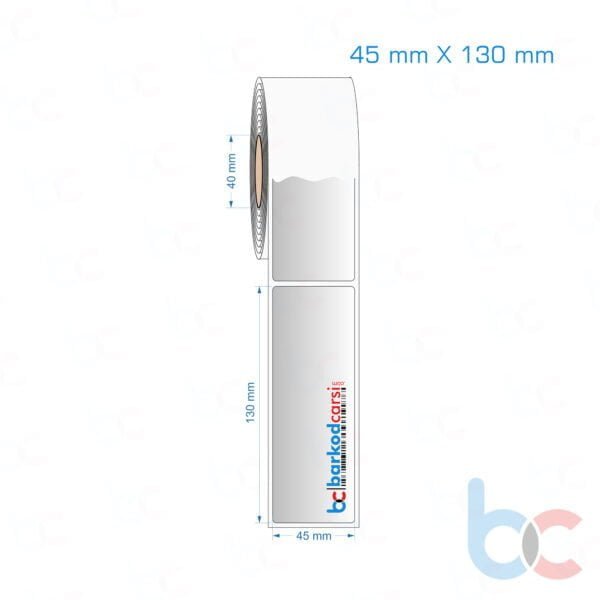 45x130 mm Silvermat Etiket (Fiyatı)