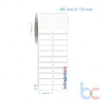 45x15 mm 2'li Yanyana Opak / Mat PP, Fastyre Etiket (Fiyatları)