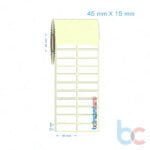 45x15 mm 2'li Yanyana Etiket (Kuşe, Vellum, Eko / Lamine Termal) Fiyatları