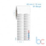 45x15 mm 2'li Bitişik Silvermat Etiket (Fiyatı)