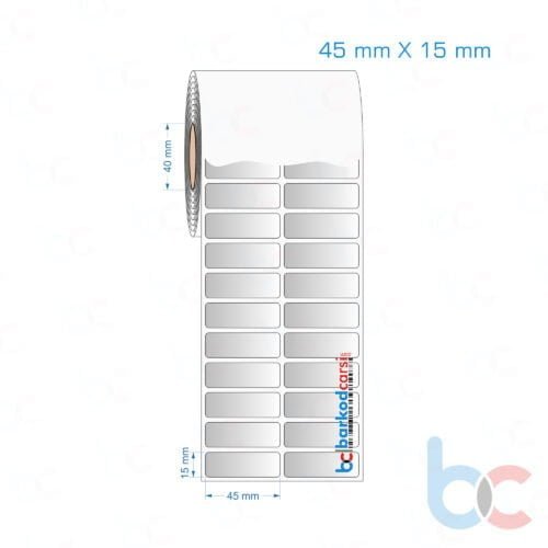 45x15 mm 2'li Yanyana Silvermat Etiket (Fiyatı)