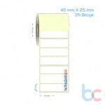 45x25 mm 2'li Bitişik Etiket (Kuşe, Vellum, Eko / Lamine Termal) Fiyatları