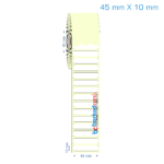 45x10 mm Etiket (Kuşe, Vellum, Eko / Lamine Termal) Fiyatları