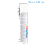 45x20 mm Silvermat Etiket (Fiyatı)