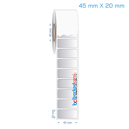 45x20 mm Silvermat Etiket (Fiyatı)