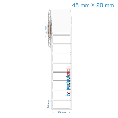 45x20 mm Opak / Mat PP, Fastyre Etiket (Fiyatları)