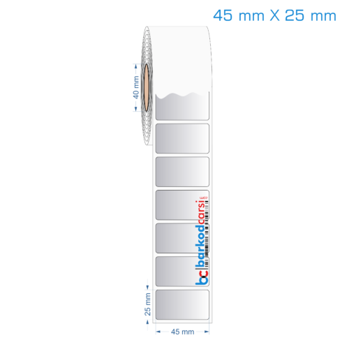 45x25 mm Silvermat Etiket (Fiyatı)
