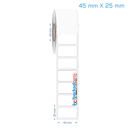 45x25 mm Opak / Mat PP, Fastyre Etiket (Fiyatları)