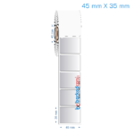 45x35 mm Silvermat Etiket (Fiyatı)