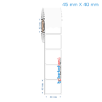 45x40 mm Opak / Mat PP, Fastyre Etiket (Fiyatları)