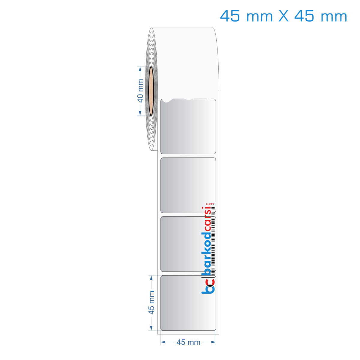 45X45 Mm Silvermat Etiket (Fiyatı)