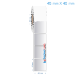 45x45 mm Silvermat Etiket (Fiyatı)