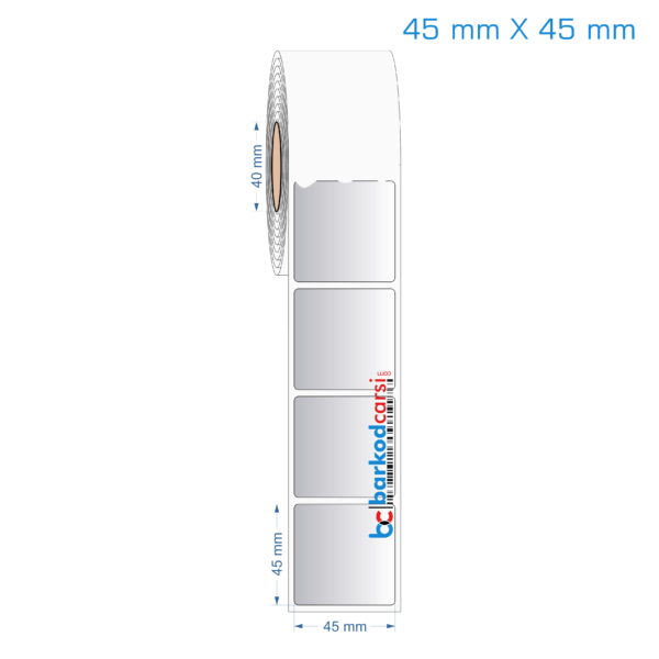 45x45 mm Silvermat Etiket (Fiyatı)