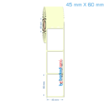 45x60 mm Etiket (Kuşe, Vellum, Eko / Lamine Termal) Fiyatları