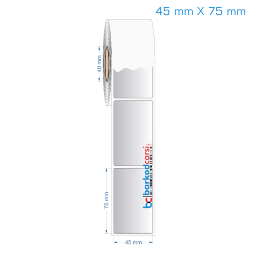 45x75 mm Silvermat Etiket (Fiyatı)