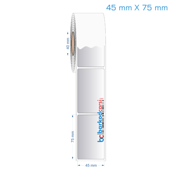 45x75 mm Silvermat Etiket (Fiyatı)