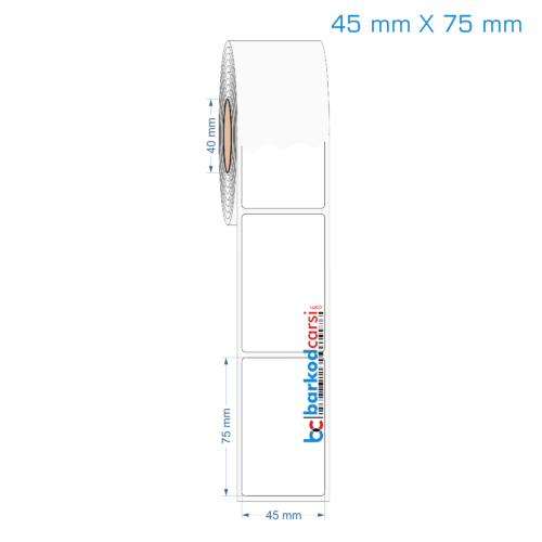 45x75 mm Opak / Mat PP, Fastyre Etiket (Fiyatları)